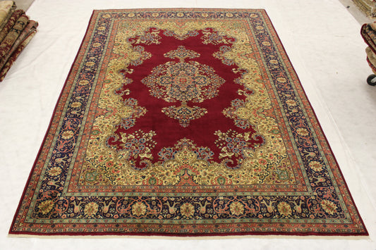 Red Persian Rug, Semi Antique Rug