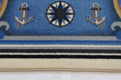 Machine Made Rug - Blue Oriental Rug