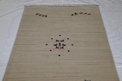 Wool Rug 6x9, Indian Hand Knotted Rug