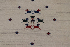 Wool Rug 6x9, Indian Hand Knotted Rug