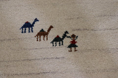 Wool Rug 6x9, Indian Hand Knotted Rug