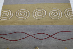 5x8 Rug, Hand Knotted Indian Rug