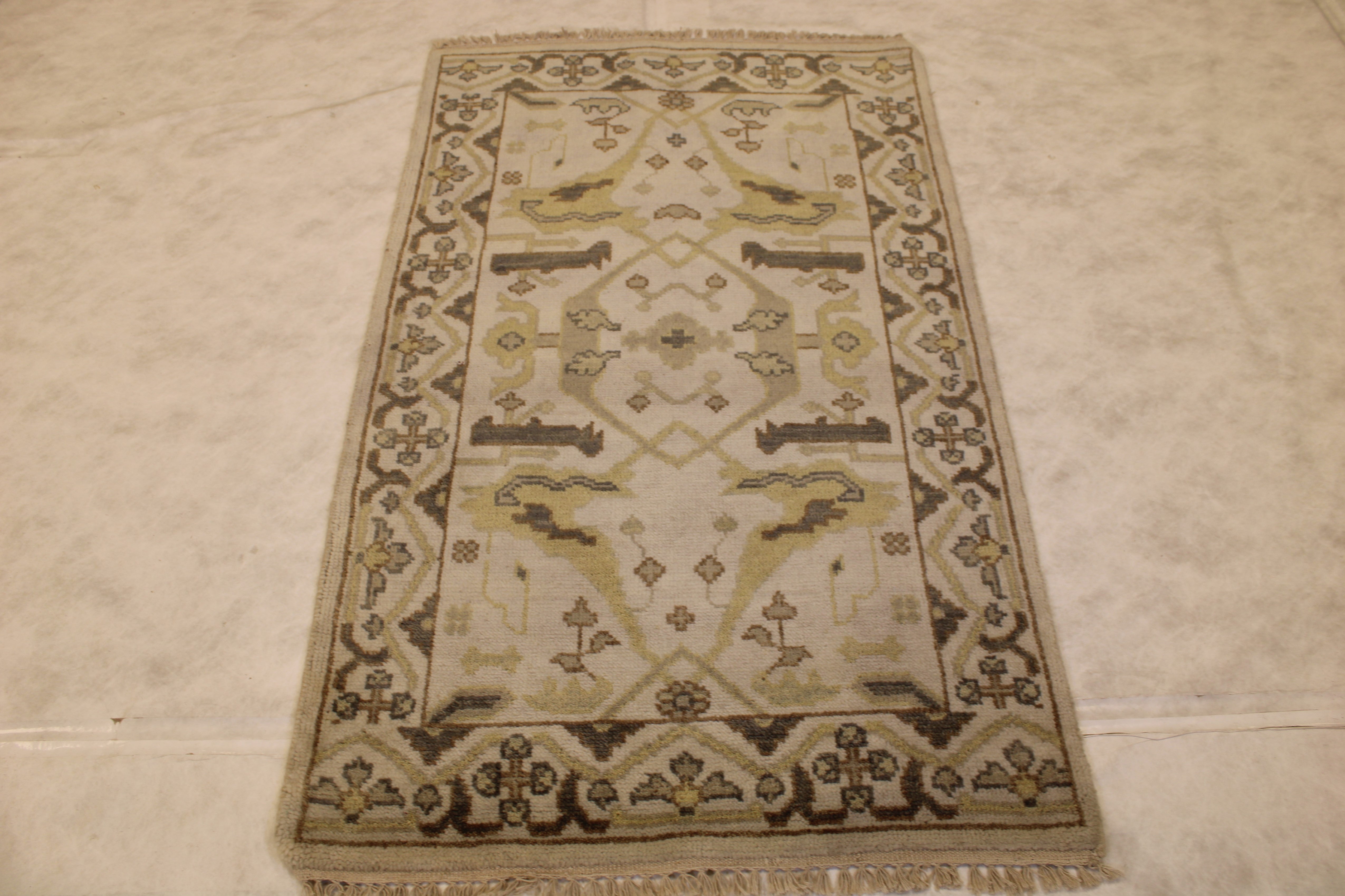 3x5 Oushak Rug, Wool Oriental Rug