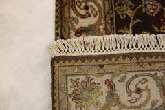 3x5 Indian Rug, Silk Flower Design Rug