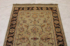 3x5 Oriental Rug, Indian Silk Flower Rug