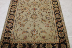 3x5 Oriental Rug, Indian Silk Flower Rug
