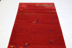 Hand Knotted Rug, Wool Indian Rug