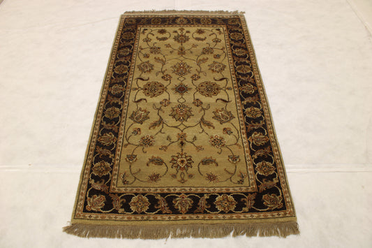 Oriental Area Rug, Indian Silk Flower Rug