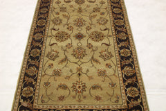 Oriental Area Rug, Indian Silk Flower Rug