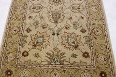 3x5 Geometric Rug, Hand Knotted Floral Rug