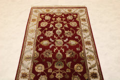 Persian Wool Rug, Silk Flower Rug