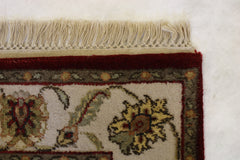 Persian Wool Rug, Silk Flower Rug