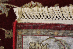 Persian Wool Rug, Silk Flower Rug