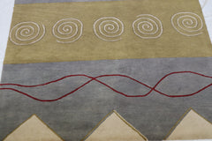 Hand Tufted Wool Rug, Colorful Rug