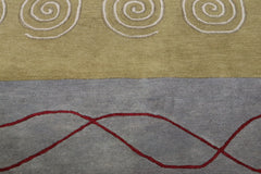 Hand Tufted Wool Rug, Colorful Rug