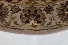 Indo Nepal Rug, Beige Rug, Oriental Rug, Indian Rug