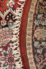 Indian Round Rug, 4x4 Round Rug, Jammu Kashmir Rug