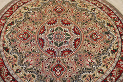 Persian Round Rug, Indian Jammu Kashmir Rug