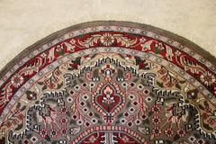 Persian Round Rug, Indian Jammu Kashmir Rug