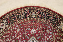 Persian Round Rug, Indian Round Rug, 4x4 Rug