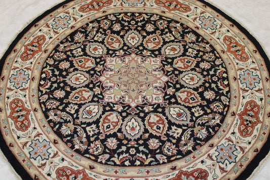 5x5 Round Rug, Oriental Round Rug, Pak-Persian Rug