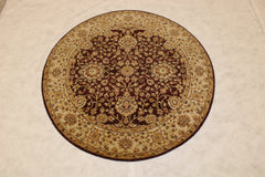 Oushak Round Rug, Traditional Round Rug