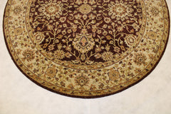 Oushak Round Rug, Traditional Round Rug