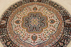 Persian Round Rug, 5x5 Round Rug, Jammu Kashmir Rug