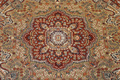 5x5 Round Rug, Indian Round Rug, Jammu Kashmir Rug