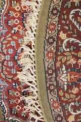 5x5 Round Rug, Indian Round Rug, Jammu Kashmir Rug