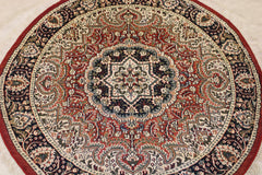 Hand Knotted Round Rug, Jammu Kashmir Round Rug
