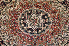 Hand Knotted Round Rug, Jammu Kashmir Round Rug
