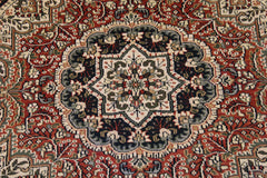 Hand Knotted Round Rug, Jammu Kashmir Round Rug