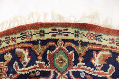 Serapi Round Rug, 6x6 Round Rug, Indian Wool Rug