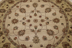 6x6 Round Rug, Oushak Round Rug, Traditional Rug