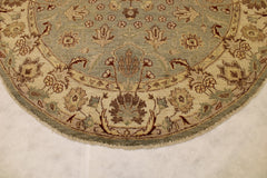 Afghan Round Rug, Chobi Design Rug, Traditional Rug
