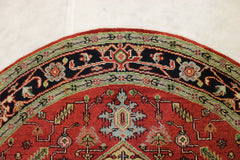 Serapi Round Rug, Traditional Round Rug, Persian Rug