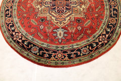 Serapi Round Rug, Traditional Round Rug, Persian Rug