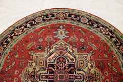 Serapi Round Rug, Traditional Round Rug, Persian Rug