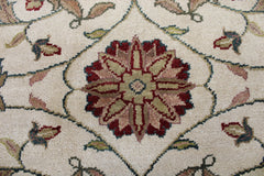 Indian Jaipur Rug, 6x6 Round Rug, Authentic Wool Rug