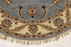 6x6 Round Rug, Indian Round Rug, Oriental Round Rug