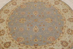 Oushak Round Rug, Hand Knotted Rug, Indian Round Rug