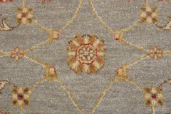 Oushak Round Rug, Hand Knotted Rug, Indian Round Rug