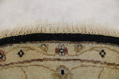 Black Round Rug, Oushak Round Rug, Indian Rug