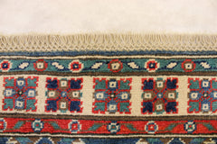 Afghan Tribal Rug, 3x5 Kazak Rug