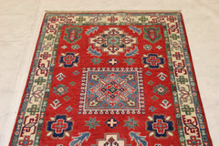 Kazak Hand Knotted Rug, 3x5 Afghan Rug