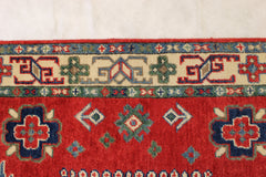 Kazak Hand Knotted Rug, 3x5 Afghan Rug