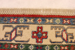 Kazak Hand Knotted Rug, 3x5 Afghan Rug