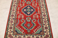3x5 Tribal Rug, Afghan Kazak Rug