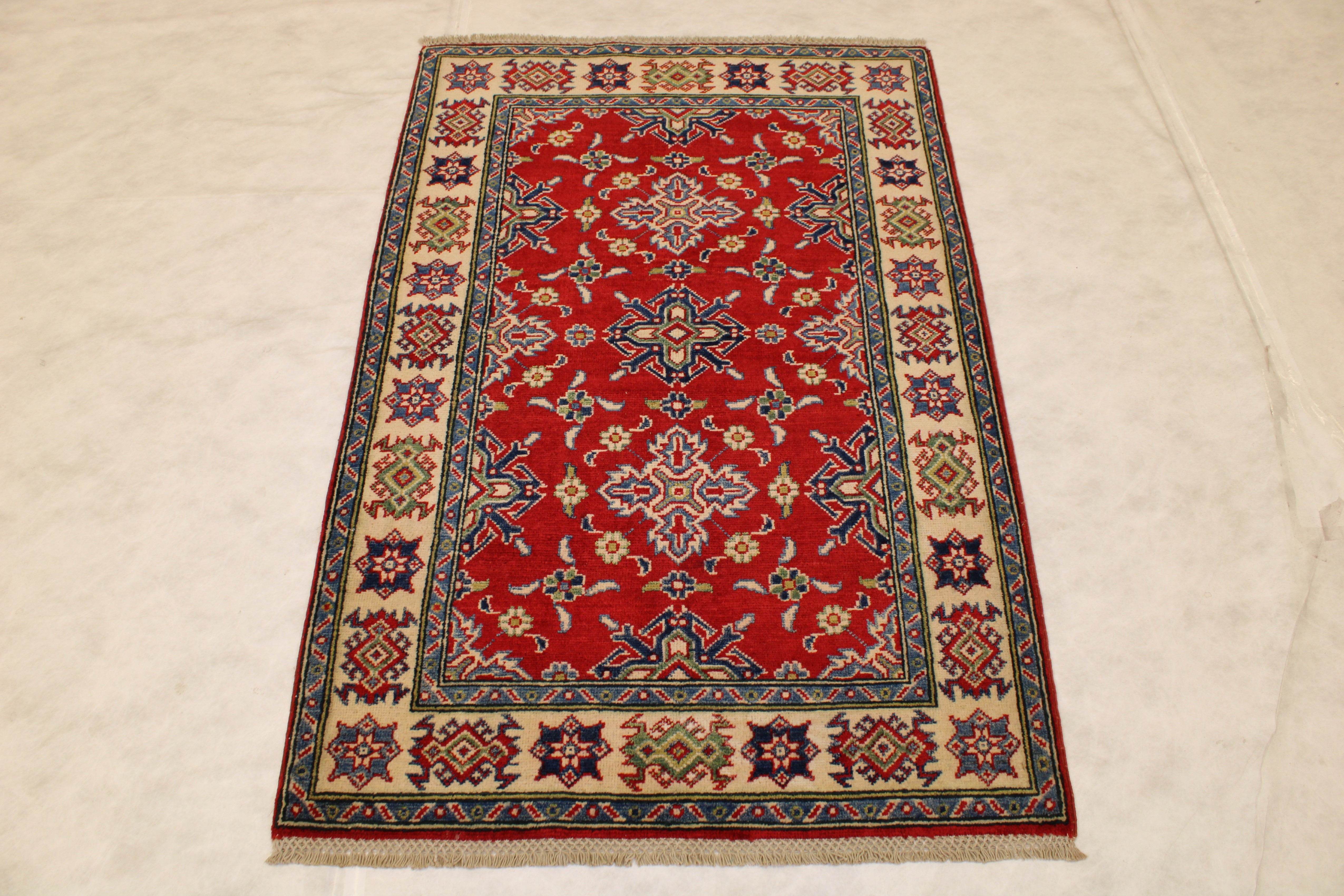 Afghan Kazak Rug, 3x5 Oriental Rug